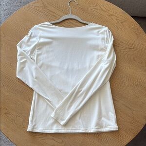 Elegant White Long Sleeve Top